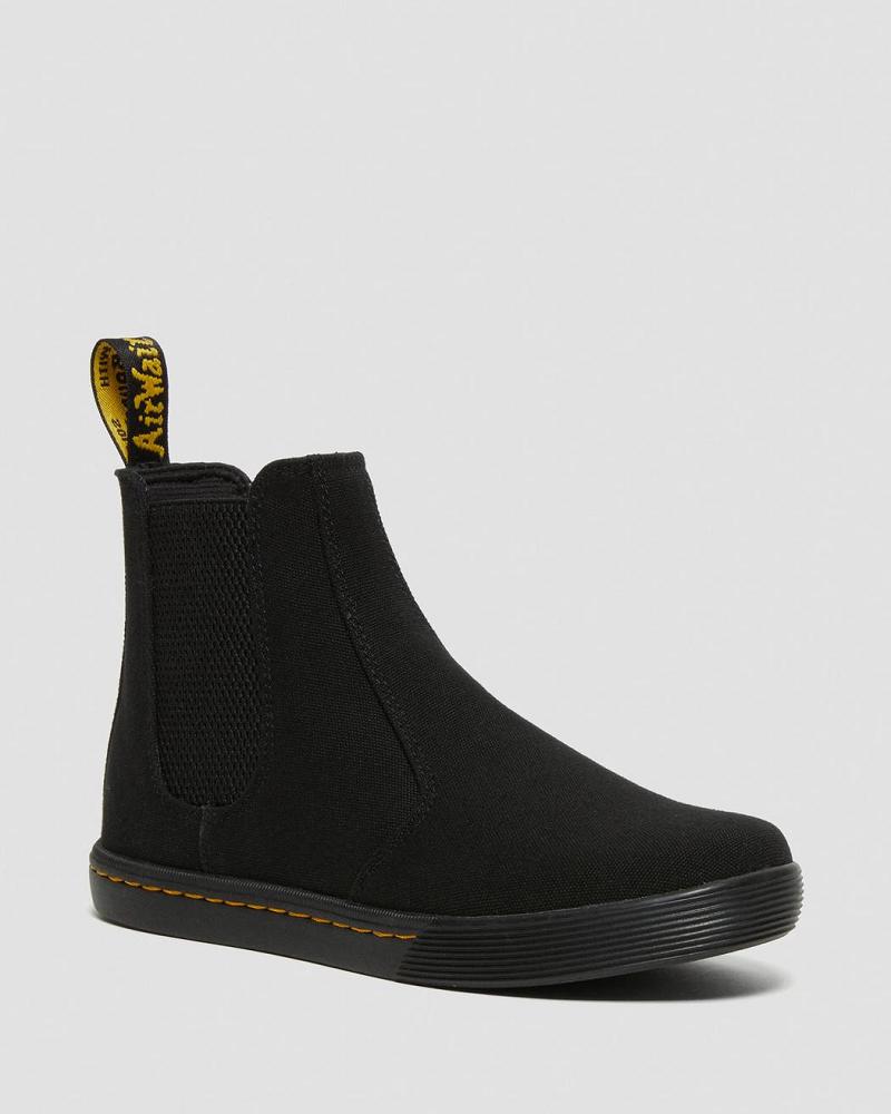 Black Women\'s Dr Martens Makela Canvas Casual Casual Boots | CA 88EBC